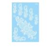 White Lace Arm flower Waterproof Body Art Temporary Tattoos Henna Stickers Tattoo Sticker Simulated