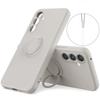 For Samsung Galaxy S25 FE Silicone Case with Strap Ring Kickstand Phone Cover