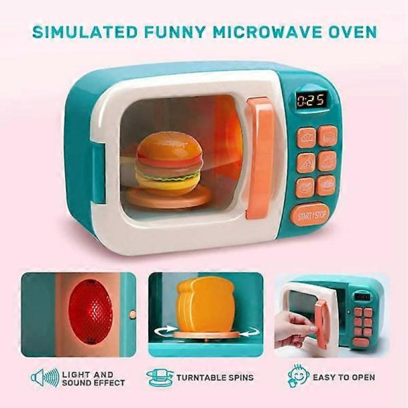 Toy Kitchen Play Set Kids Pretend Play Electronic Oven with Play
