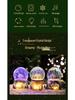Castle In the Sky Crystal Music Box: Glowing Snowfall Ornament for Christmas & Children's Day