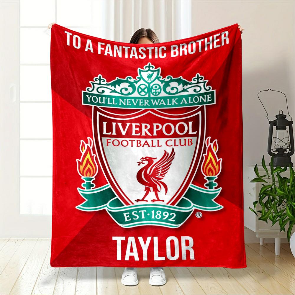 Liverpool Football Club Designed Flannel blanket for bedroom, living room, sofa, and nap