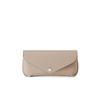 BONAVENTURA Flap Eyeglass Shrink Italian Genuine Case, Leather, Greige, Leather, Leather, Gift, BECT2-GG