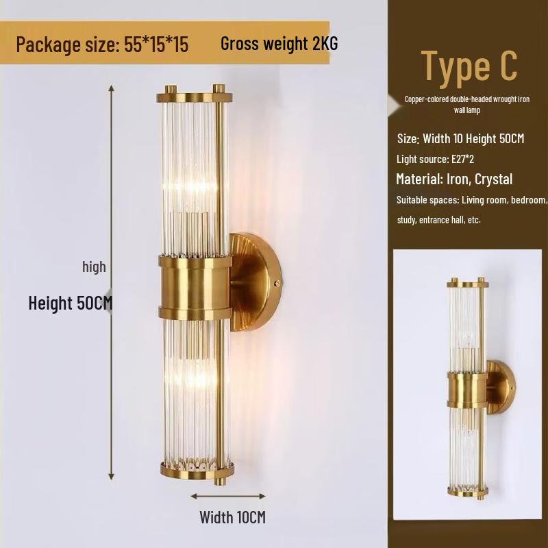 Oeny Decorative Double-Head Wall Lamp