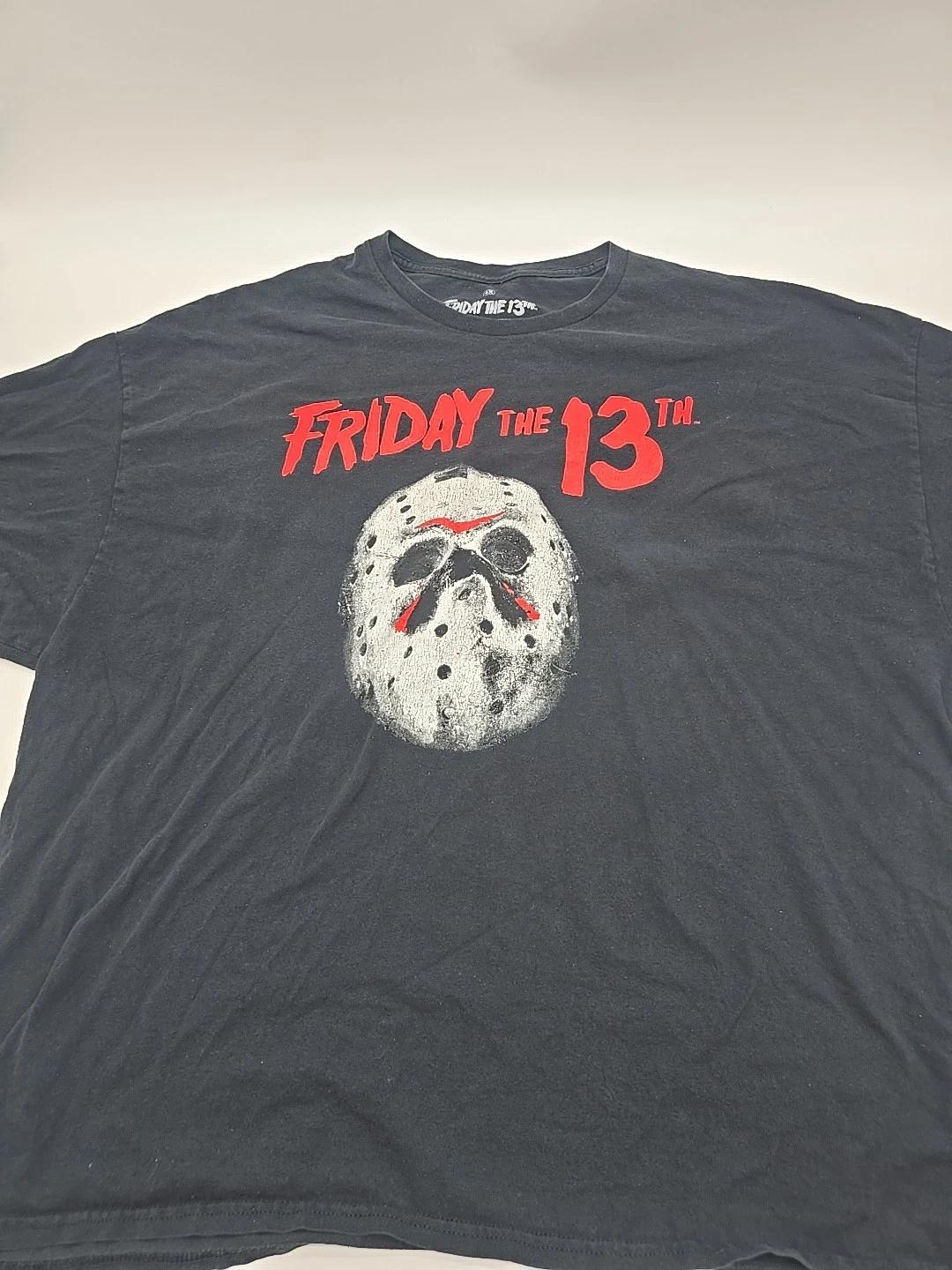 Friday The 13th T-Shirt Mens 4X Black Halloween Tee.#36171 XL