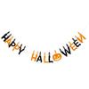 Netkaná textilie Písmeno Halloweenská dekorace Vlajka k zavěšení Květina k zavěšení Rozložení scény Párty Vlajka k zavěšení