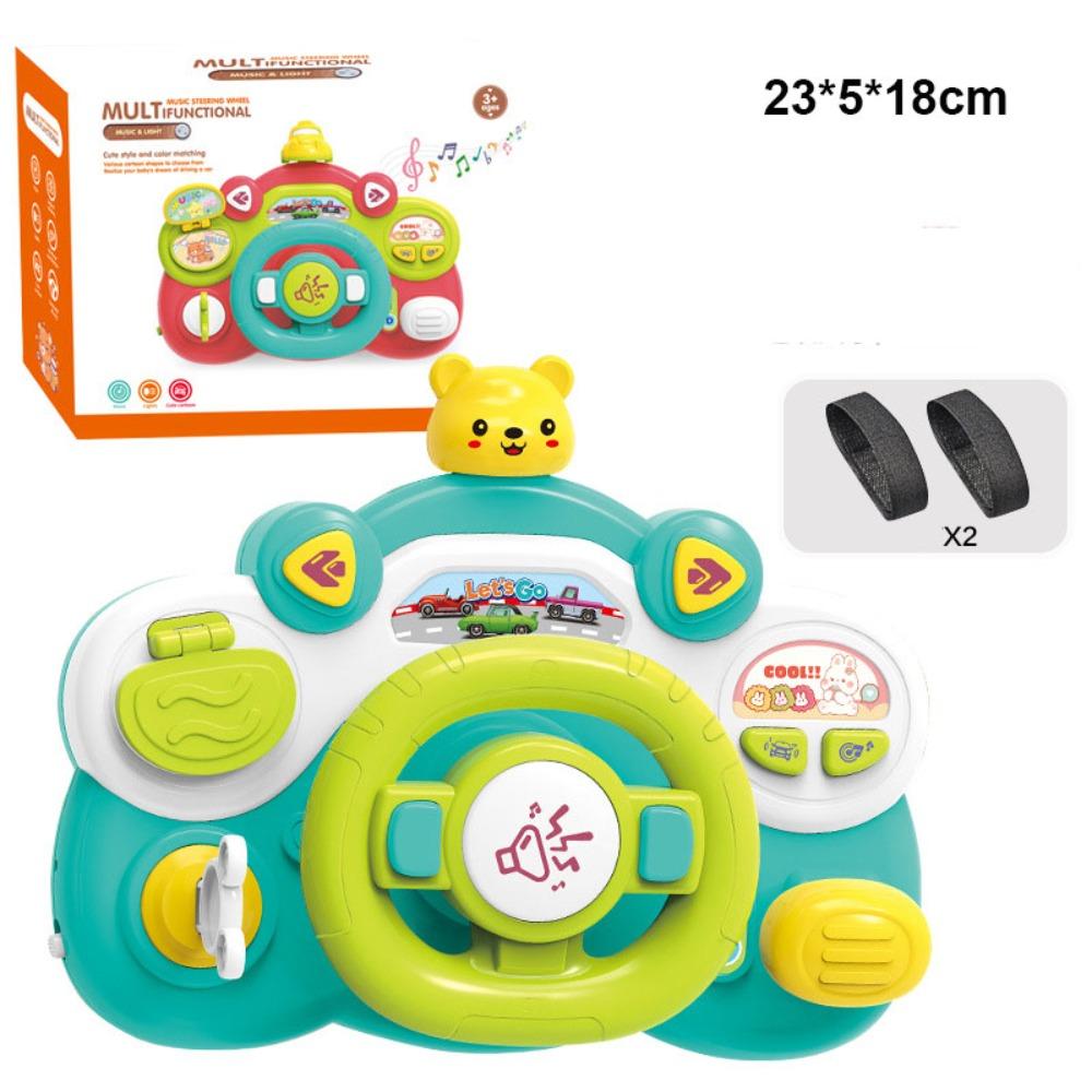 Flash/Music/Sound Eletric Simulation Steering Wheel Toy Educational Stroller Steering Wheel