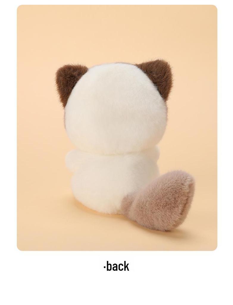 Cross-Border Palm-Sized Cute Plush Doll: Penguin, Rabbit, Tiger Desktop Companions