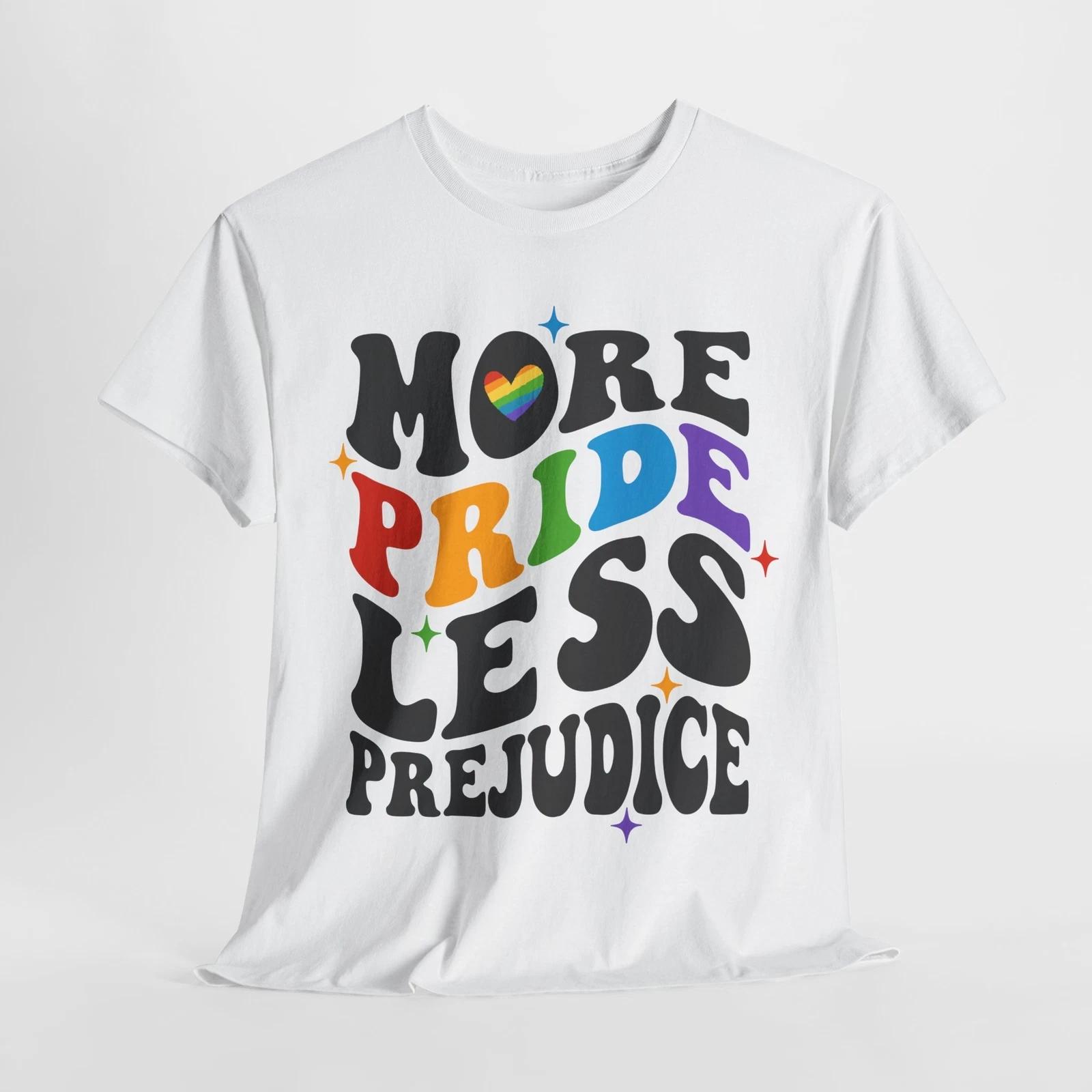 

Colorful LGBTQ+ Pride Shirt | Love & Acceptance Tee | MORE PRIDE LESS PREJUDICE 3XL