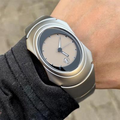 Personalize Quartz Watch Mens Y2k Grey Alien Style Green Creative Blade Design Special Fashion Unique Steel Men Watch  AAA Clock