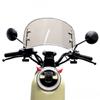 Univerzální čelní sklo motocyklu Retro přední deflektor větru Upravené příslušenství pro čelní sklo Snadná instalace pro skútr E-bike