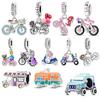 Přívěsky Korálky Měď Kolo Květ Kočárek Přívěsky Pasují na Náramky Náhrdelníky Diy Šperky