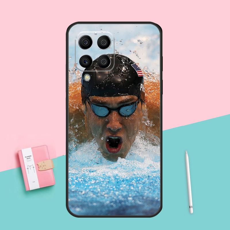 Michael Phelps Swimming For Samsung Galaxy M12 M16 M34 M11 M35 M21 M06 M33 M13 M53 M31 M55 M15 M14 M54 M32 M52 Case