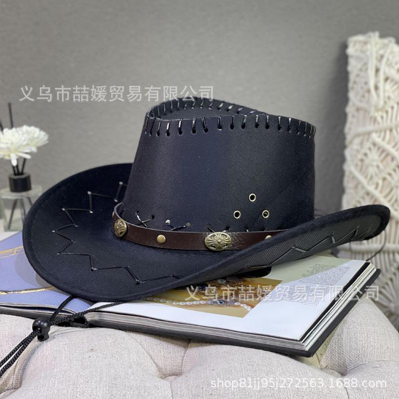 Totem thin belt western cowboy hat men's and women's spring and summer outdoor travel mountaineering fashion show top hat
