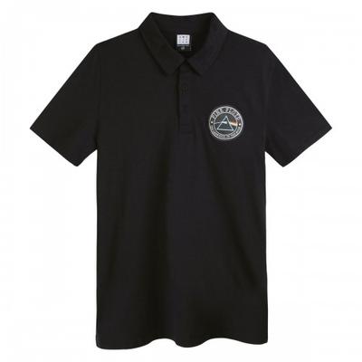 Mens Washed Slub Pink Floyd Polo Shirt
