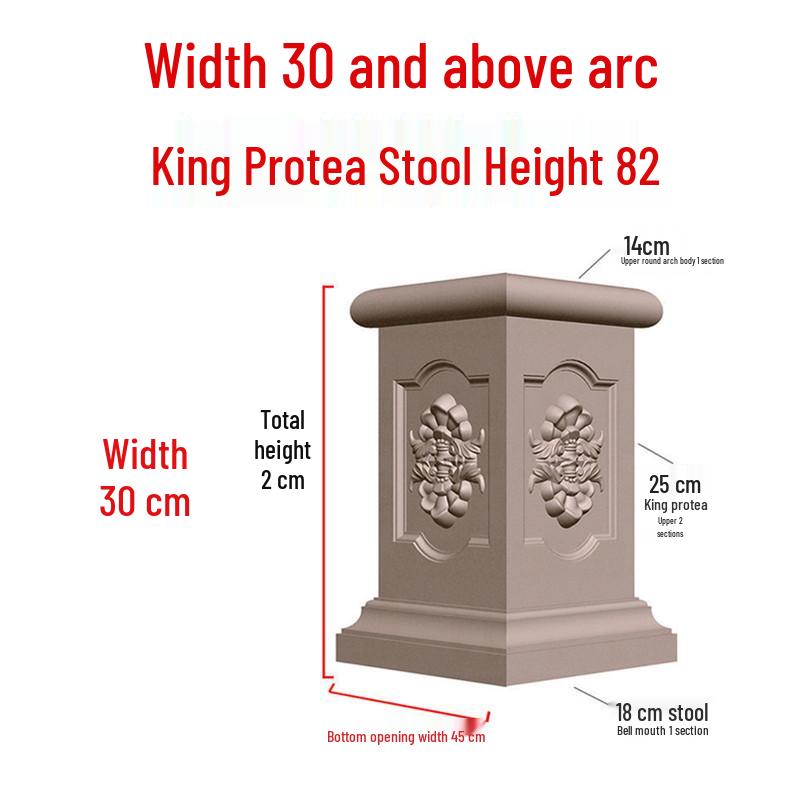 European Villa Courtyard Roman Column Base for Exterior Wall Decoration
