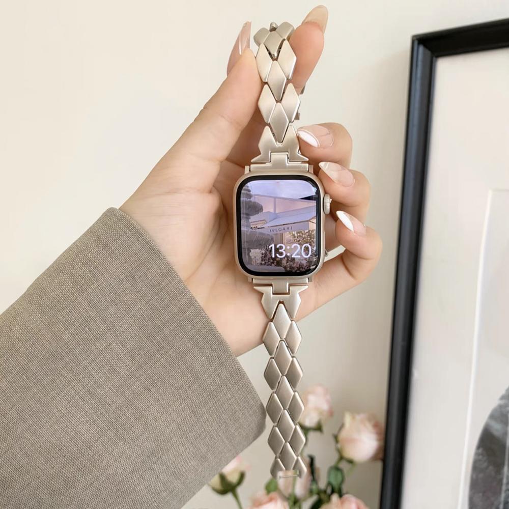 Luxury Stainless Steel Starlight Bracelet For Apple Watch Ultra 3 49mm Band for iWatch 11 10 9 8 7 6 se 46mm 41 45mm 40 38 42 44