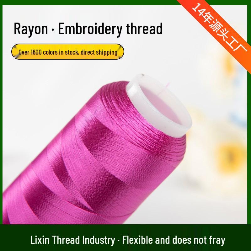 Multicolor Rayon Embroidery Thread for Textile and Clothing