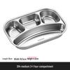 JingJingRS 304 Stainless Steel Divided Lunch Tray