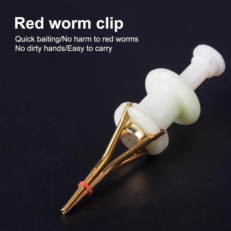 

1 Set Worm Bait Clip Fishing Hand Tied With Granular Rubber Bands Pellet Bait Bandage Baits Elastic Rubber Rings D Clip