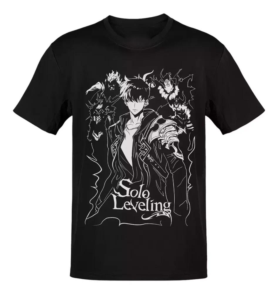 Anime Solo Leveling Sung Jinwoo Lines TShirt Size S4xl Gift For Friends S