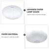 Boho Lamp Shade Paper Pendant Light Shade Simple Japanese style White paper LampShade Ceiling Lighting bedroom home hotel decor