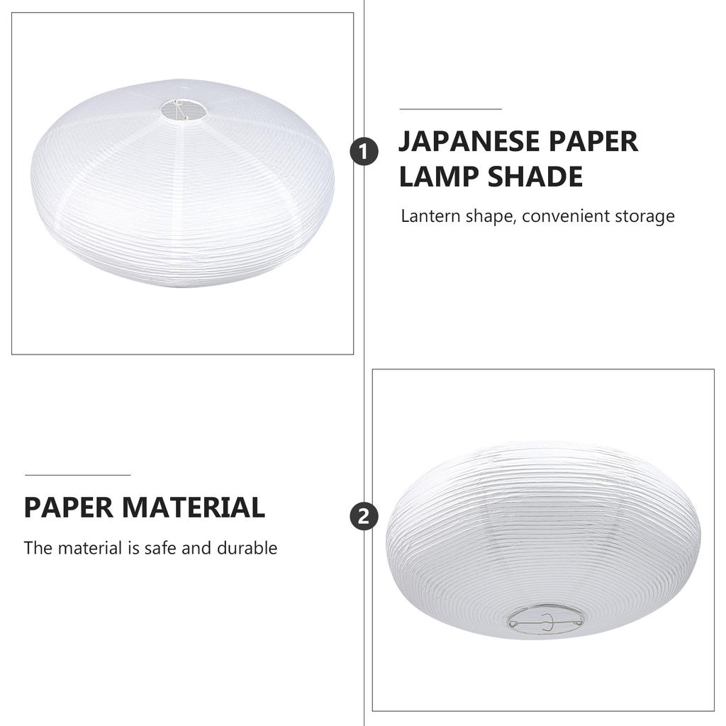 Boho Lamp Shade Paper Pendant Light Shade Simple Japanese style White paper LampShade Ceiling Lighting bedroom home hotel decor