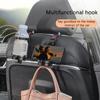 Car Mounted Multifunctional Hook Storage Rack Water Cup Holder Car Phone Holder Rear Storage And Organization