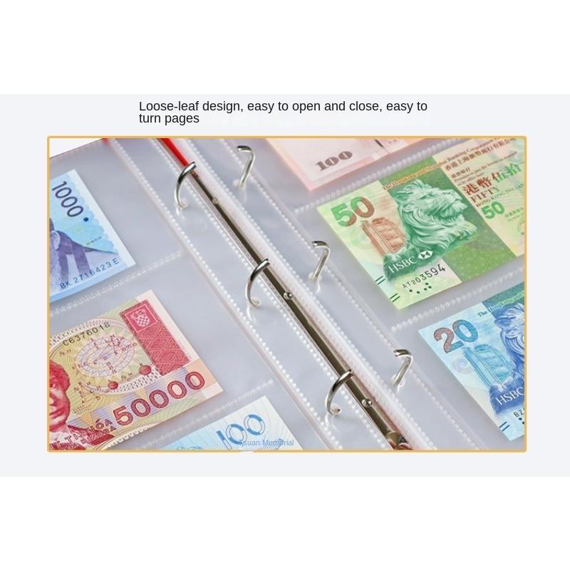 Large Capacity Banknote Collection Book, Coin Protection Folder, Coin Commemorative Coin Collection Book, Commemorative Note Collection Book