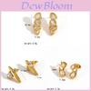 Light Luxury Geometric Zirconia Earrings For Women With Stainless Steel Post For Fashion Jewelry