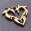 5pcs 18k Real Gold Plated Animal Pendant Stainless Steel Butterfly Charm For Jewelry Making Supplies Papillons Fuxk Men Pendants