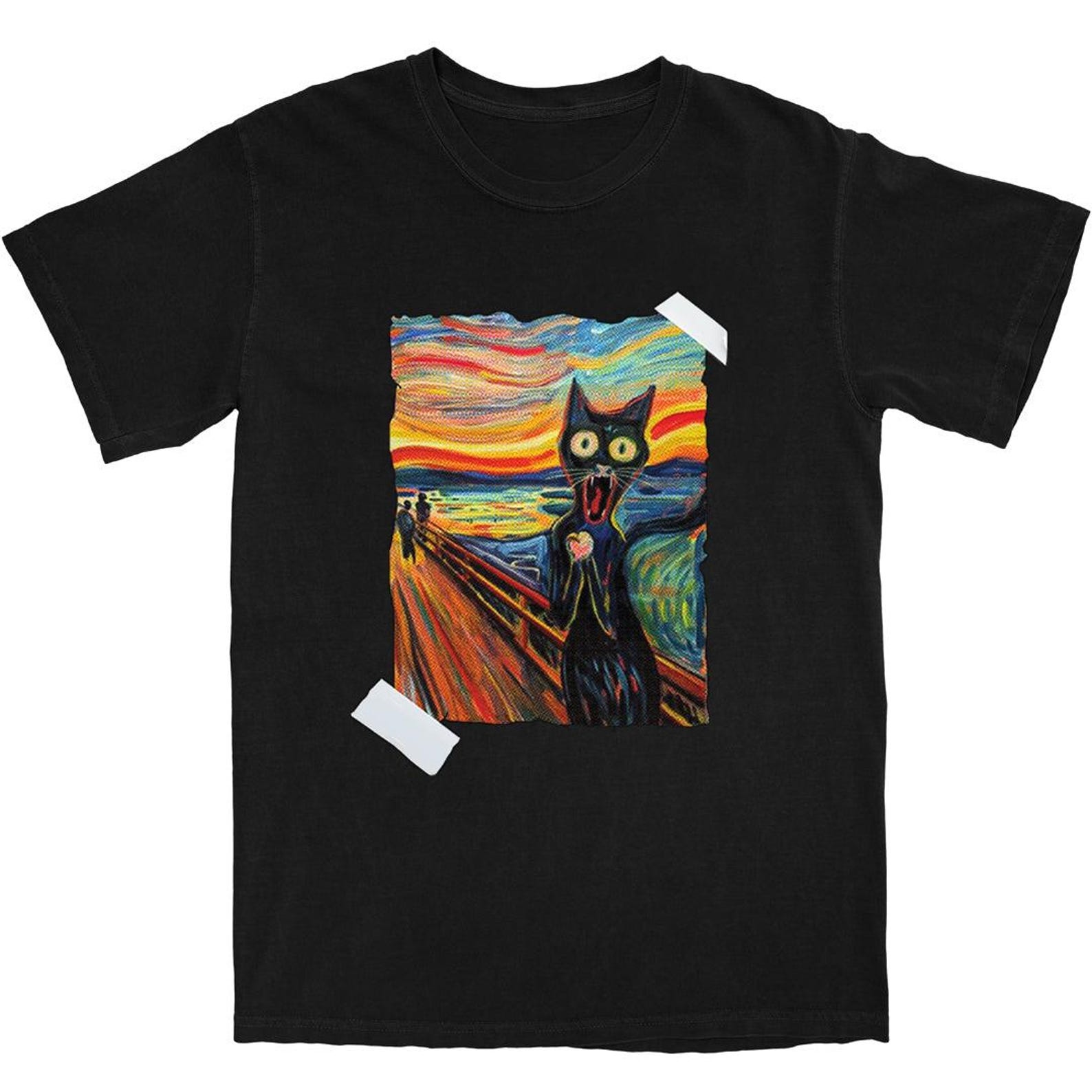 The Scream Funny cat shirt •Cat meme shirt •Cat lover Gift •Silly Cats Shirt •Silly Kitten Tshirt •Cute Kitten Tee •Cat Mom Dad Gift XL