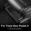 For Tesla Model X 2023 2024 Under Seat Storage Box Drawer Type TPE Car Tray Organizer Tidying Accessories