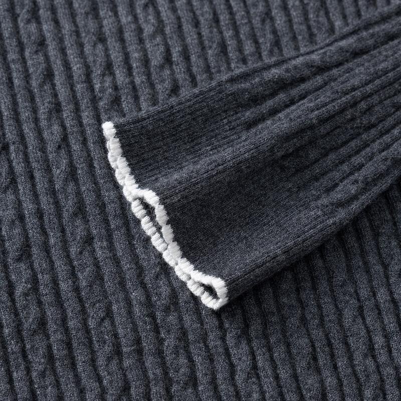 GIOVANNI VALENTINO Women's 100% Wool Round Neck Sweater