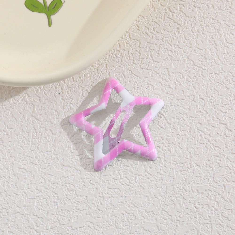Children's Candy Color Star Hair Clips - Small Size BB Bangs Accessories