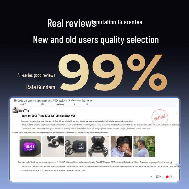 Cleer ARC 5 Open-Ear AI Smart Bluetooth Sports Earbuds