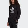 Adidas Originals Trefoil Crew Neck Sweatshirt Men Sweatshirt Black H06651