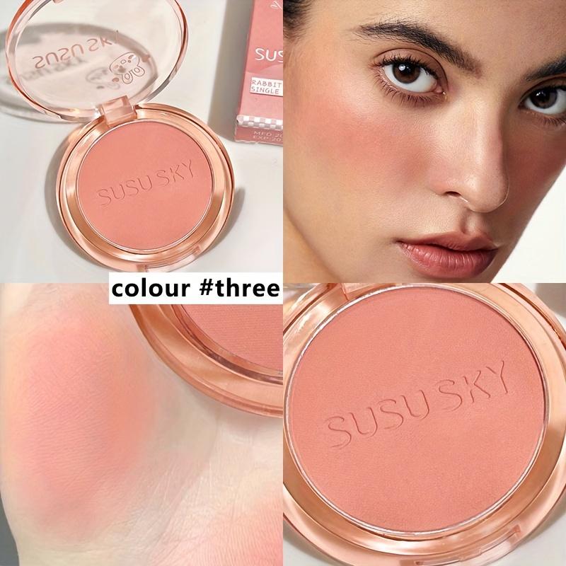 Four-Color Blush Disk Rouge Monochrome Blush Expanded Color Highlight Contouring And Brightening Lasting