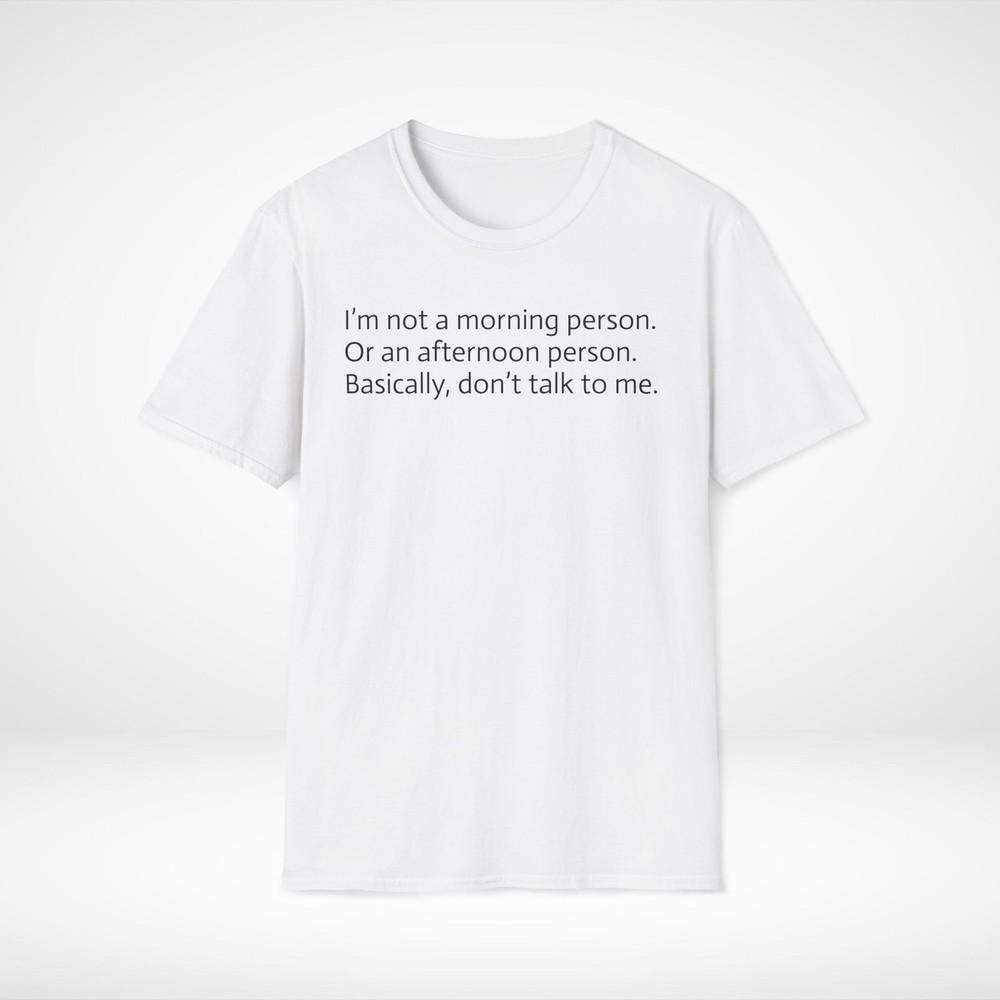 

Забавная цитата Унисекс футболка софтстайл, Футболка для интроверта, Саркастическая футболка, Не разговаривай 2XL