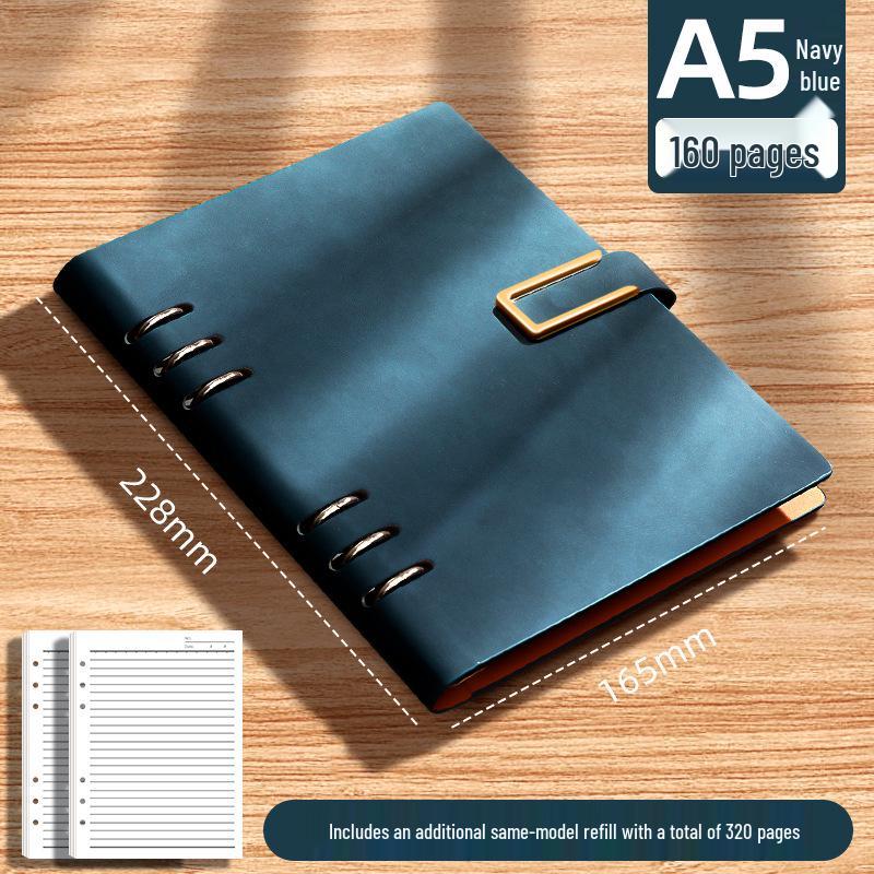 A4/B5/A5 Loose-Leaf Notebook with Custom Logo for Business or Personal Use