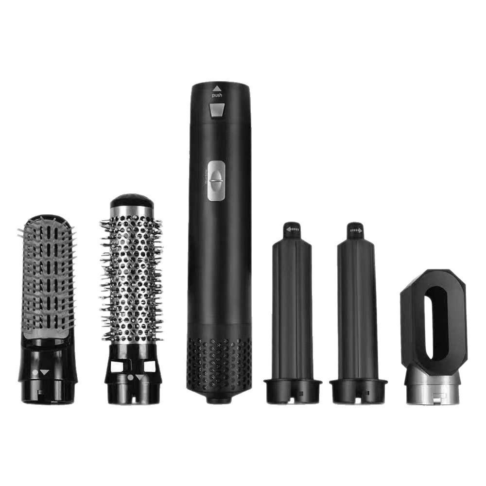 5-in-1 Rotating Hot Air Brush & Curling Iron - Multi-functional, No-Damage Big Wave Hair Dryer