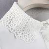 Fashion Shirt Fake Collar Women'S Anti-Wrinkle Chiffon Embroidery Versatile Fake Collar Shirt Fake Collar Multi-Functional Decorative Collar