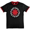 T-shirt Ringer Unisex Red Hot Chili Peppers: Asterisco Classico (Piccolo)