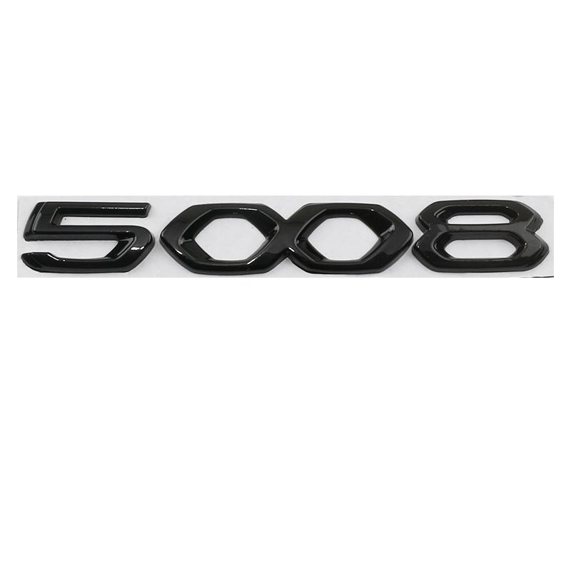 Auto 3D Metall Heckklappe Buchstaben Wort Logo Plakette Emblem Aufkleber Für Peugeot 2008 3008 4008 5008 2021 2022 2023 Zubehör