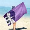 1Pc Purple Unicorn Fantasy Beach Towel Microfiber Beach Towel Thin Absorbent For Beach Swimming Yoga Bath Sports 0917122