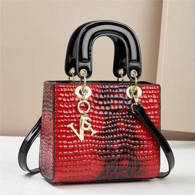 Luxury Bright Leather Women's Handbags Ladies Large Tote Bag Female Square Shoulder Bags Fashion Crossbody Bags