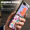 Cute Candy Love Heart Case For Samsung Galaxy Z Flip 8 7 6 5 Flip8 Flip7 Flip6 Luxury Leather Skin Hard Folding Phone Cover