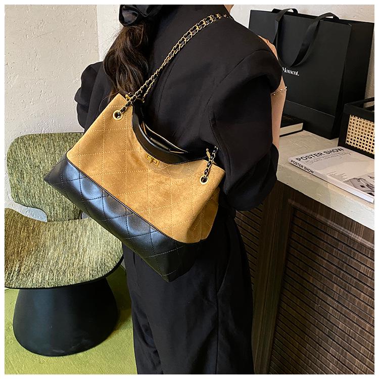 2025 Women's Luxury Deerskin Diamond Chain Crossbody Tote Bag