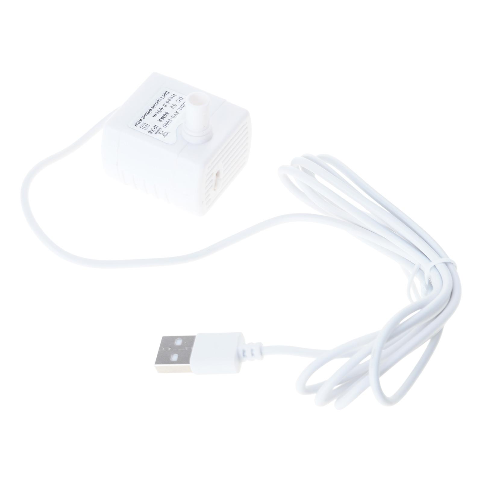 

Насос для питьевого фонтанчика для питомцев 5В1А Модернизированный тихий мотор для диспенсера воды для кошек и собак Съемная конструкция Легко чистить