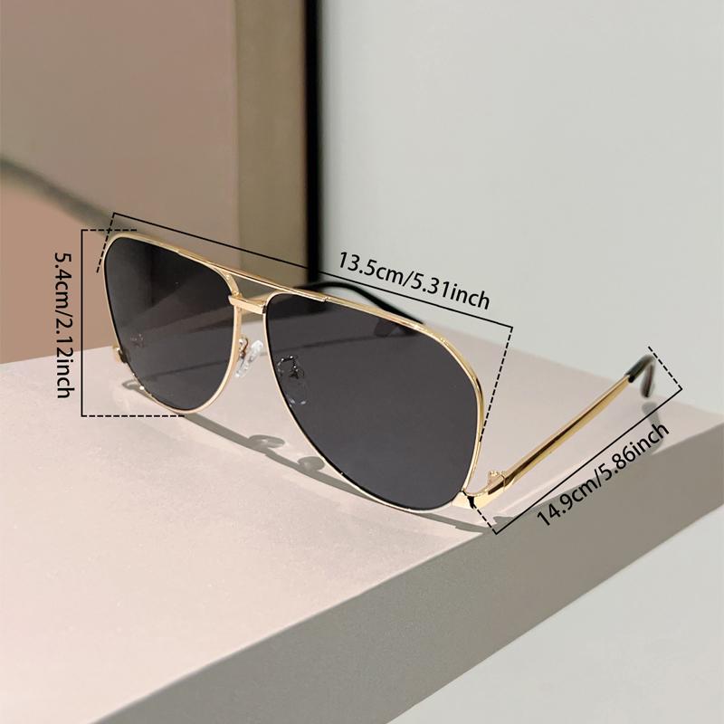 Oversized Pilot Sunglasses Women New Classic Fashion Double Bridge Sun Glasses Retro Brand Design Outdoor Anti-UV Shades
