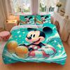 3Pcs Mickey Mouse Water Bedding Sets For All Sizes New 3D Printed Bed Cover Comforter Duvet Cover Pillowcase Bedroom Decoration